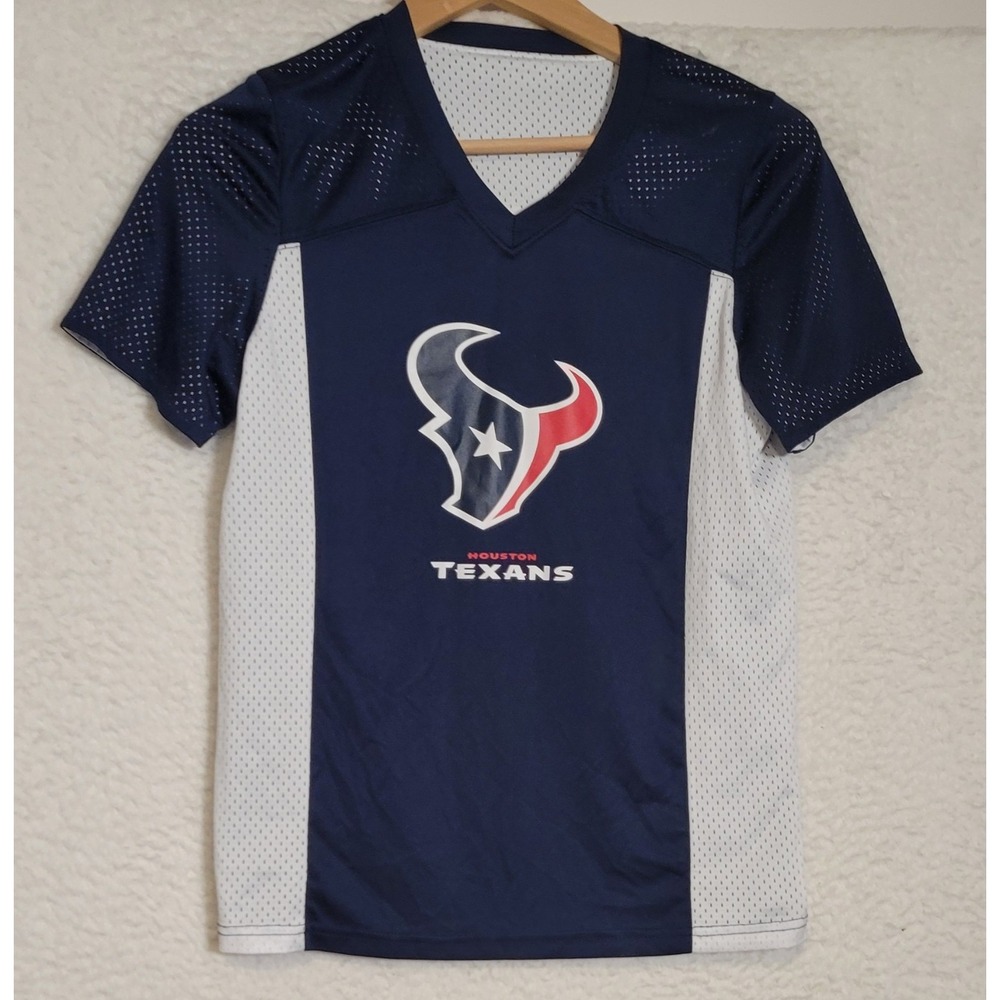 Augusta Sportswear Houston Texans Youth Size L NFL Flag Football Jersey 1311